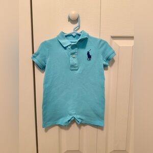 Ralph Lauren Blue Polo One-Piece (12 months)